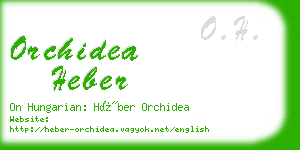 orchidea heber business card